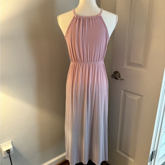 Bixby Nomad Pink to Grey Ombré sundress Super Soft Women's Dress sz L - Picture 7 of 14